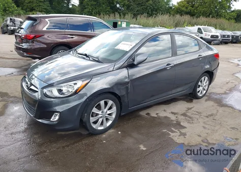 2012 Hyundai Accent Gls из США, поврежденный, VIN KMHCU4AE1CU127609